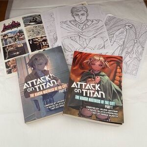 Attack on Titan Harsh Mistress of the City  Novel Set Part 1 & 2 bundle